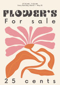 Retro Flower Sale Print