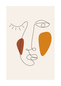 Abstract Bohn Face Print
