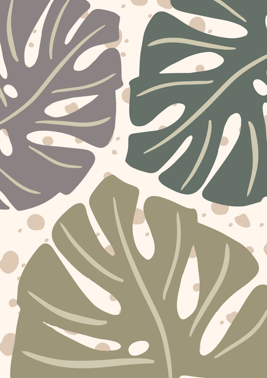 Boho Leaves Print