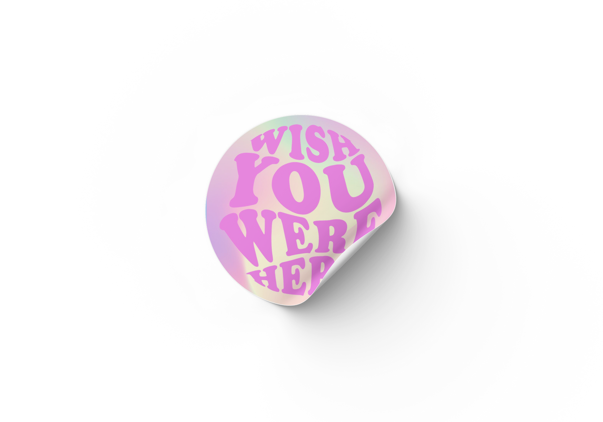 Wish you were here sticker